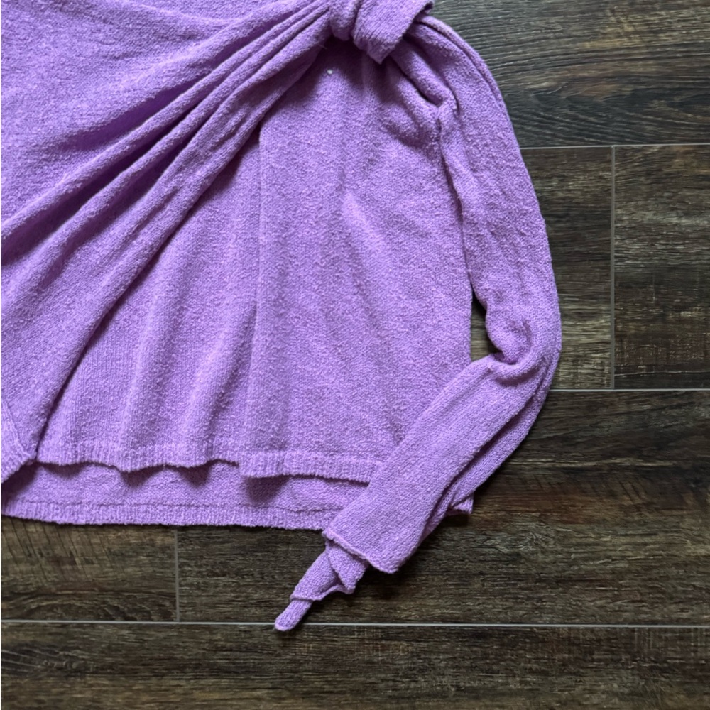 NWT FREE PEOPLE Beach Poppy Sweater Mini Dress in Orchid Rain Lilac Size Medium - Picture 5 of 7